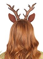 Costume headband, horns, ears, deer